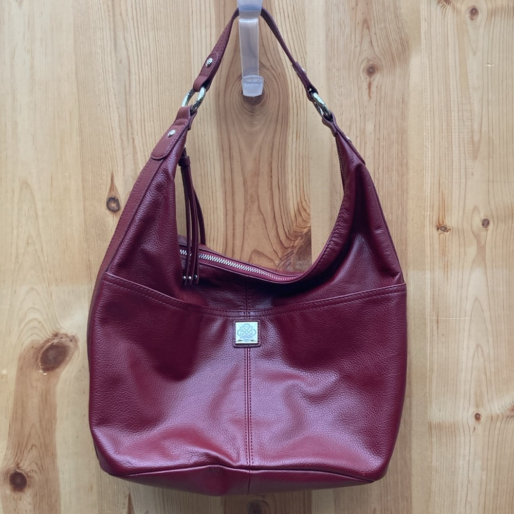 Piazza Red Genuine Leather Handbag/Shoulder Bag
